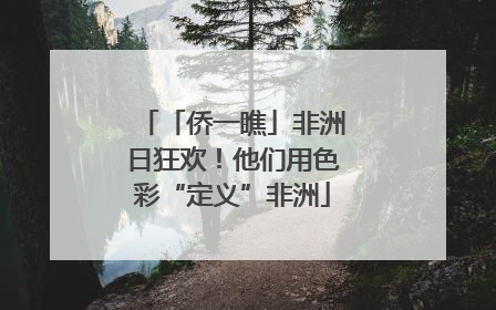 「侨一瞧」非洲日狂欢！他们用色彩“定义”非洲