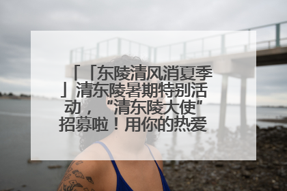 「东陵清风消夏季」清东陵暑期特别活动，“清东陵大使”招募啦！用你的热爱守护世界遗产！
