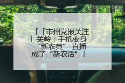 「市州党报关注」关岭：手机变身“新农具” 直播成了“新农活”