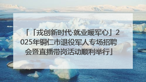「戎创新时代·就业暖军心」2025年铜仁市退役军人专场招聘会暨直播带岗活动顺利举行
