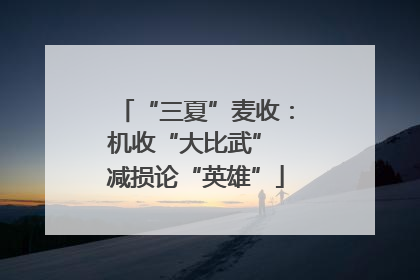 “三夏”麦收：机收“大比武” 减损论“英雄”