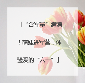 “含军量”满满！萌娃进军营，体验爱的“六一”