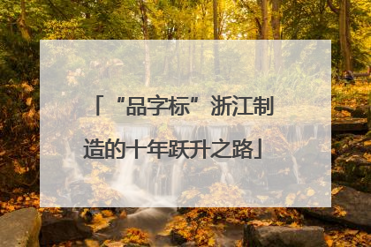 “品字标”浙江制造的十年跃升之路