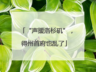 “声援洛杉矶”，得州首府也乱了