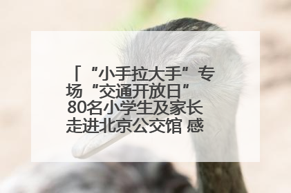“小手拉大手”专场“交通开放日” 80名小学生及家长走进北京公交馆 感受百年公交文化