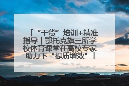 “干货”培训+精准指导丨鄂托克旗三所学校体育课堂在高校专家助力下“提质增效”