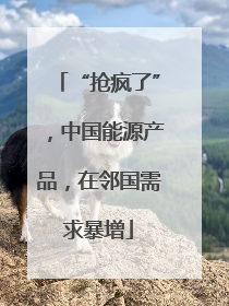 “抢疯了”，中国能源产品，在邻国需求暴增