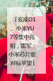 玄戒O1、小米YU7等集中亮相，雷军：小米芯片要对标苹果