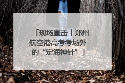 现场直击丨郑州航空港高考考场外的“定海神针”