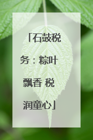 石鼓税务：粽叶飘香 税润童心