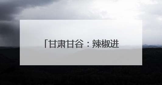 甘肃甘谷：辣椒进入开花挂果期 科学管护确保大田丰收