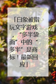 白象被指玩文字游戏，“多半袋面”中的“多半”是商标！最新回应