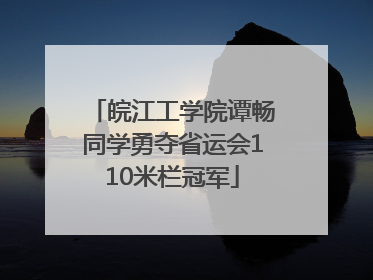 皖江工学院谭畅同学勇夺省运会110米栏冠军