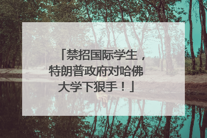 禁招国际学生，特朗普政府对哈佛大学下狠手！