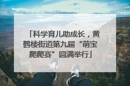 科学育儿助成长，黄鹤楼街道第九届“萌宝爬爬赛”圆满举行