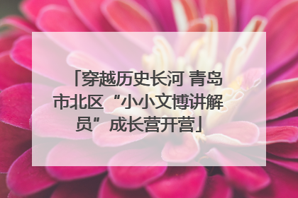 穿越历史长河 青岛市北区“小小文博讲解员”成长营开营