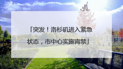 突发！洛杉矶进入紧急状态，市中心实施宵禁