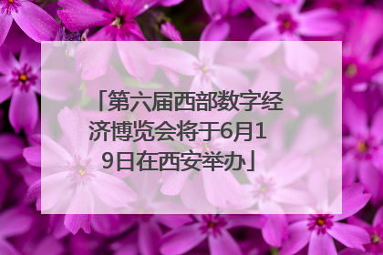 第六届西部数字经济博览会将于6月19日在西安举办