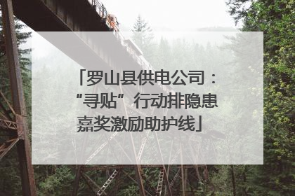 罗山县供电公司：“寻贴”行动排隐患 嘉奖激励助护线