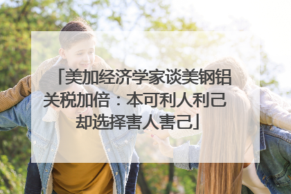 美加经济学家谈美钢铝关税加倍：本可利人利己 却选择害人害己