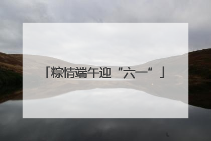 粽情端午迎“六一”