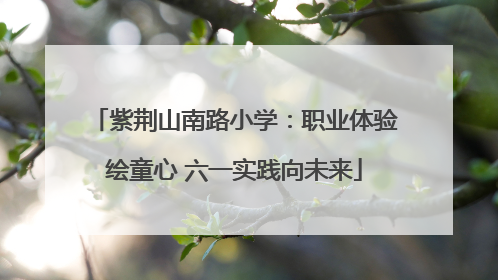 紫荆山南路小学：职业体验绘童心 六一实践向未来