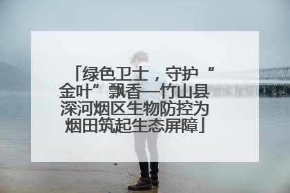 绿色卫士，守护“金叶”飘香—竹山县深河烟区生物防控为烟田筑起生态屏障