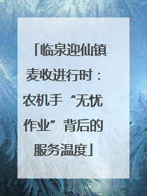 临泉迎仙镇麦收进行时：农机手“无忧作业”背后的服务温度