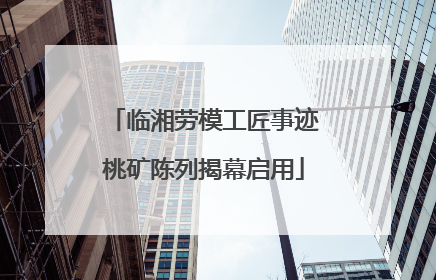 临湘劳模工匠事迹桃矿陈列揭幕启用