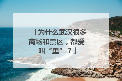 为什么武汉很多商场和景区，都爱叫“里”？