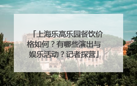 上海乐高乐园餐饮价格如何？有哪些演出与娱乐活动？记者探营