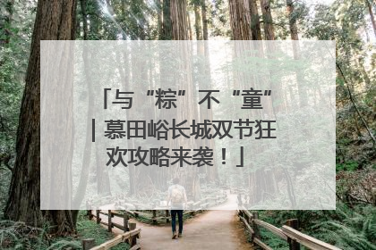 与“粽”不“童”｜慕田峪长城双节狂欢攻略来袭！