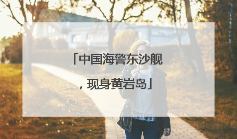 中国海警东沙舰，现身黄岩岛