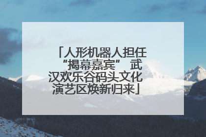 人形机器人担任“揭幕嘉宾” 武汉欢乐谷码头文化演艺区焕新归来
