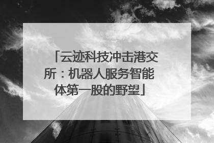 云迹科技冲击港交所：机器人服务智能体第一股的野望