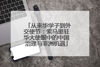 从来华学子到外交使节：索马里驻华大使眼中的中国治理与非洲机遇