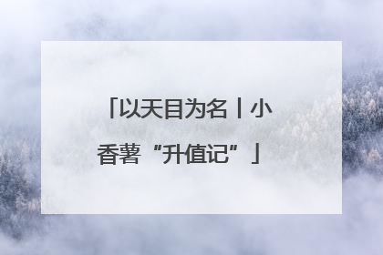 以天目为名丨小香薯“升值记”