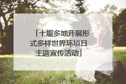 十堰多地开展形式多样世界环境日主题宣传活动