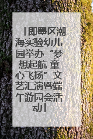 即墨区潮海实验幼儿园举办“梦想起航 童心飞扬”文艺汇演暨端午游园会活动