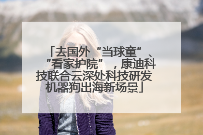 去国外“当球童”、“看家护院”，康迪科技联合云深处科技研发机器狗出海新场景
