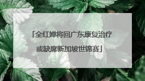 全红婵将回广东康复治疗 或缺席新加坡世锦赛