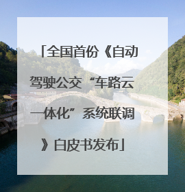 全国首份《自动驾驶公交“车路云一体化”系统联调》白皮书发布