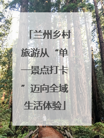 兰州乡村旅游从“单一景点打卡”迈向全域生活体验