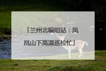 兰州北编组站：凤凰山下高温巡检忙
