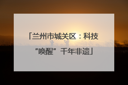 兰州市城关区：科技“唤醒”千年非遗