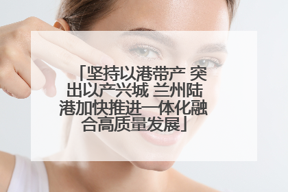 坚持以港带产 突出以产兴城 兰州陆港加快推进一体化融合高质量发展