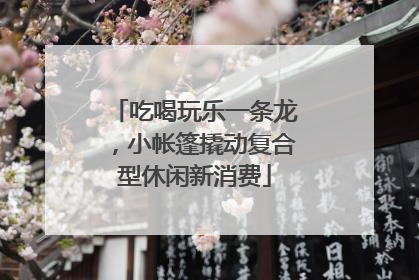 吃喝玩乐一条龙，小帐篷撬动复合型休闲新消费