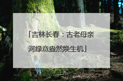 吉林长春：古老母亲河绿意盎然焕生机