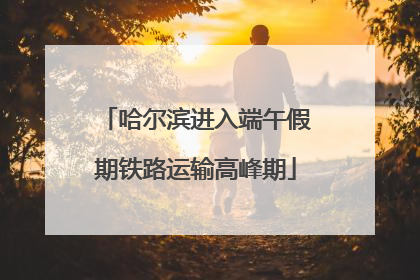 哈尔滨进入端午假期铁路运输高峰期