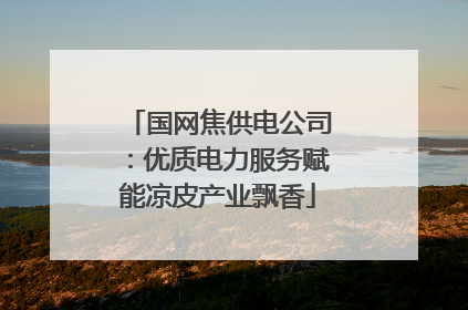 国网焦供电公司：优质电力服务赋能凉皮产业飘香